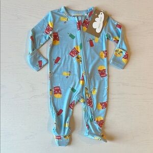 Angel Dear Bamboo Footie Fast Food Americana 6-9 months